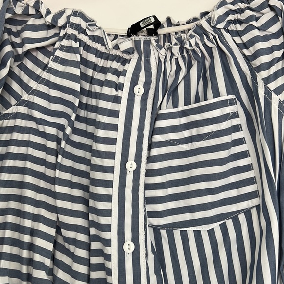 Current Elliot rope tie striped dress - Picture 6 of 8